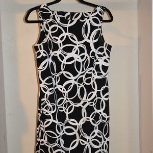 AB Studio Black and White Dress